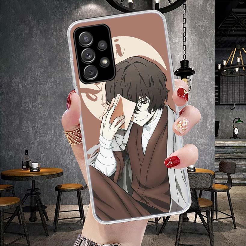 Bungo Stray Dogs Чехол для телефона Дазай для Samsung Galaxy A12 A22 A32 A52 A72 A02S A51 A50S A71 A70 A31 A20S Note 20 Ultra S10 A10S G