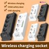 Станция питания EU to EU – Удлинитель с несколькими розетками и USB PD со встроенной зарядной площадкой