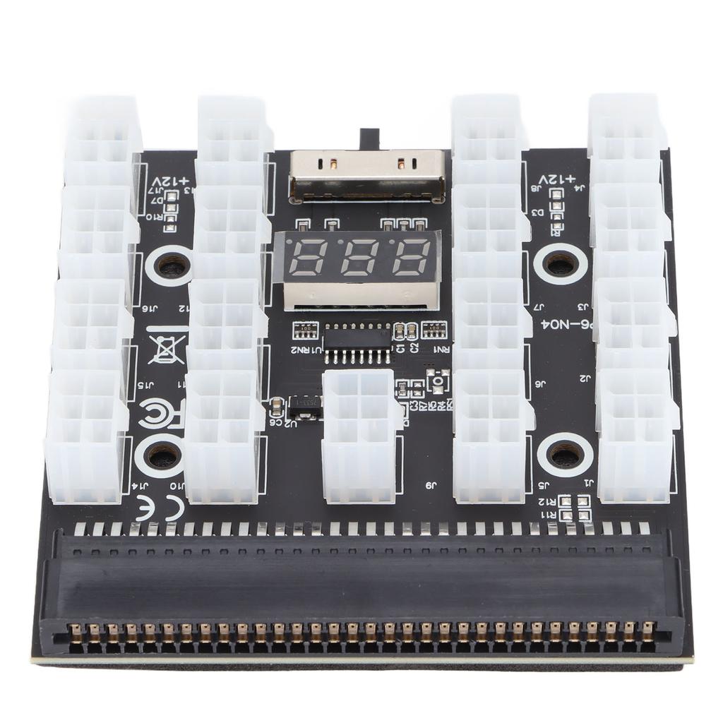 Server Power Converter Board 12V MOS LED Display Stable Safe Power Supply Board Adapter for Server Power