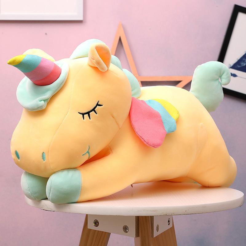 Мягкая игрушка-единорог Kawaii, мягкая игрушка-единорог, мягкие куклы, животные, лошади, игрушки для детей, подушка для девочек, подарки на день рождения