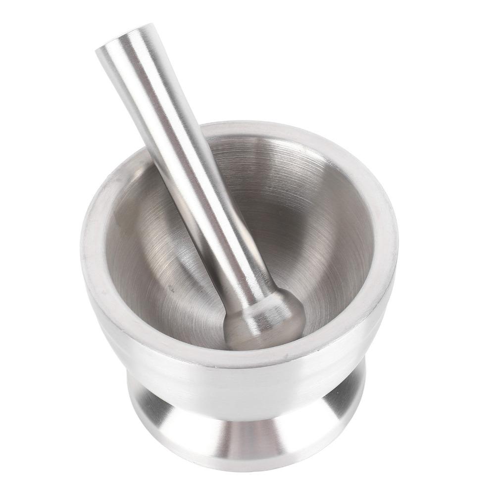 Antislip Base Garlic Mortar Set 304 Stainless Steel Mortar and Pestle Set  Home Kitchen