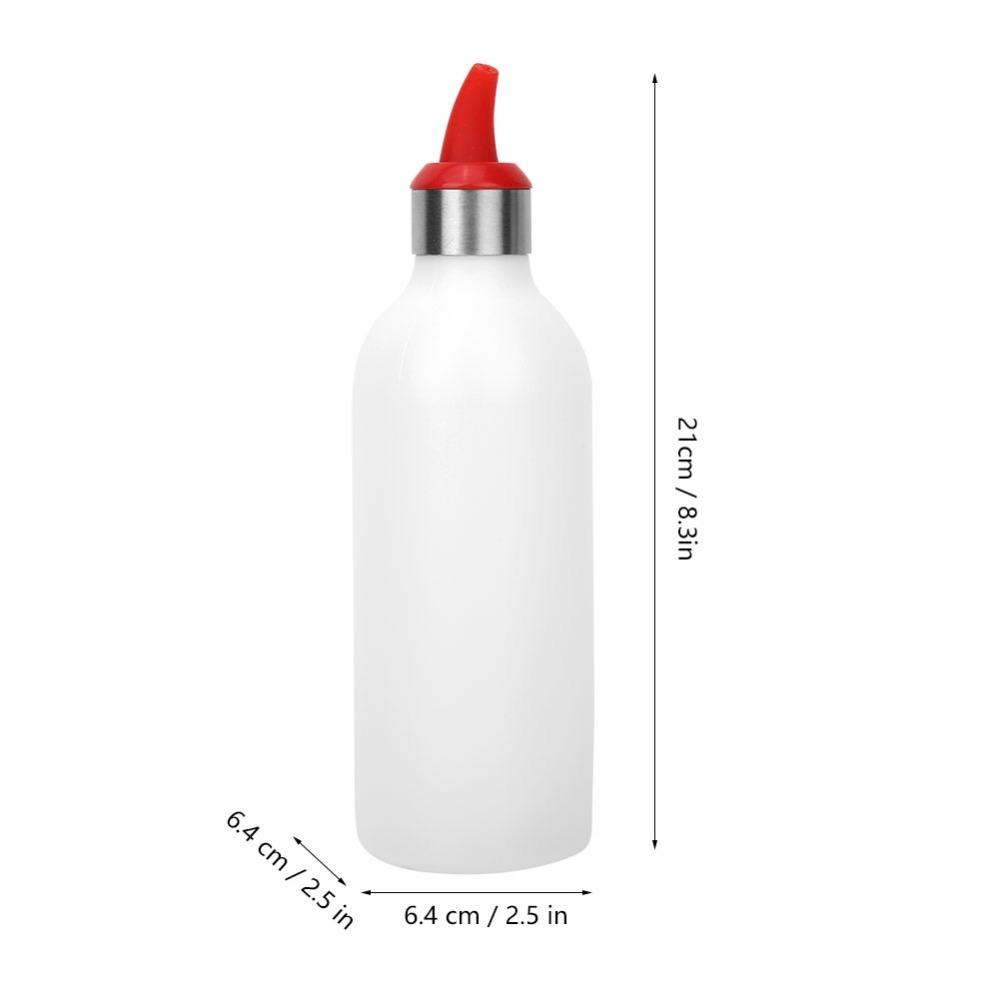 2Pcs 450ml Capacity Squeeze Bottle Red/Blue/Green Seasoning Bottle For BBQ Sauce