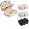 Double-Layer Jewelry Box Large Capacity Necklace Storage Case Portable Earring Storage Case