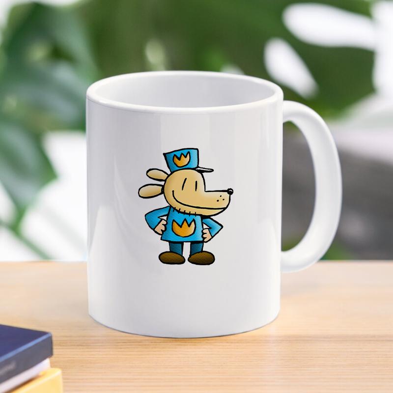 Movie Dog Man 300ml Cup Cartoon Dogman Children Ceramic Mugs Breakfast Coffee Cups Milk Tea Drinkware Kitchen Cup