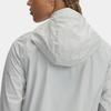 Under Armour Женская куртка Launch Ss25 Outdoor Woven Raglan с капюшоном и длинными рукавами, серая 1381881-377