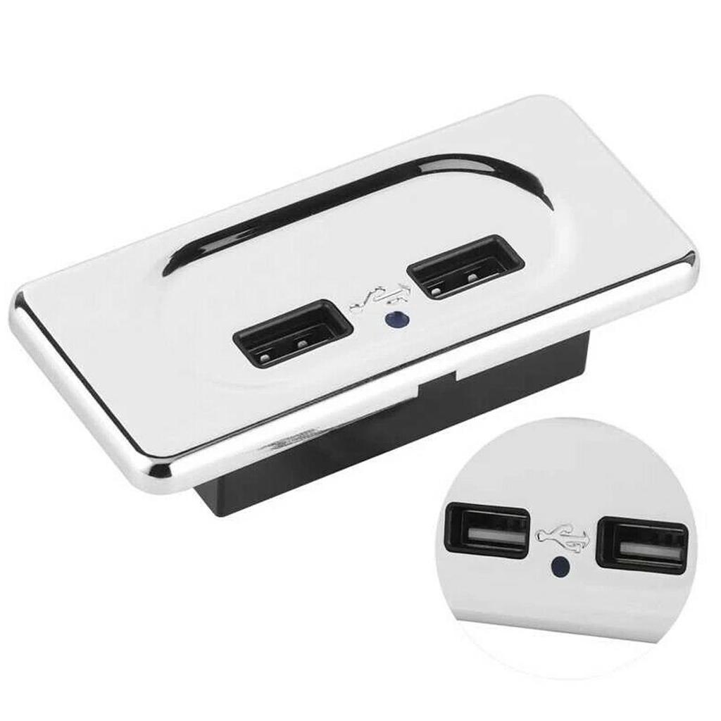 12 В автомобильная розетка с двумя USB-зарядными устройствами для установки в автомобиль автодома каравана автомобильные аксессуары