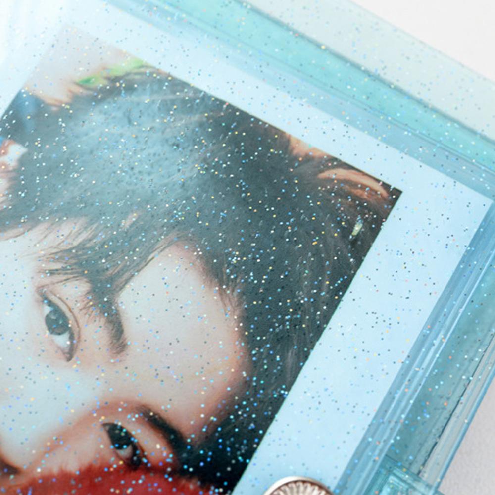 Transparent Glitter Jelly Color Binders Albums Photo Album Card Holder Card Stock Mini Photo Album