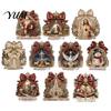 Acrylic Christmas Table Decor Faux Diamond Painting Tabletop Ornaments, Beginner-Friendly DIY Rhinestone Art Xmas Party Centerpieces Craft Kit,