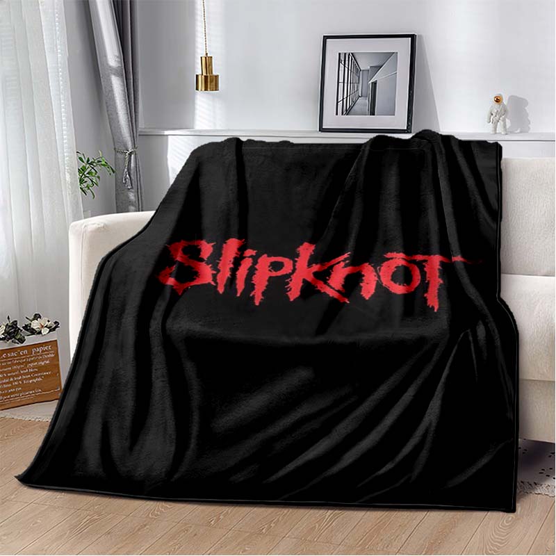 Heavy Metal Band Rap-Metal Music S-Slipknot Album Cover Printed Blanket Flannel Soft Warm Sofa Bed Portable Office Gift Blanket