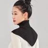 Knitted High Fake Collar Lapel Scarf Wool Detachable False Collar Neck Protection Cervical Winter Warm Scarf Decorative Scarves