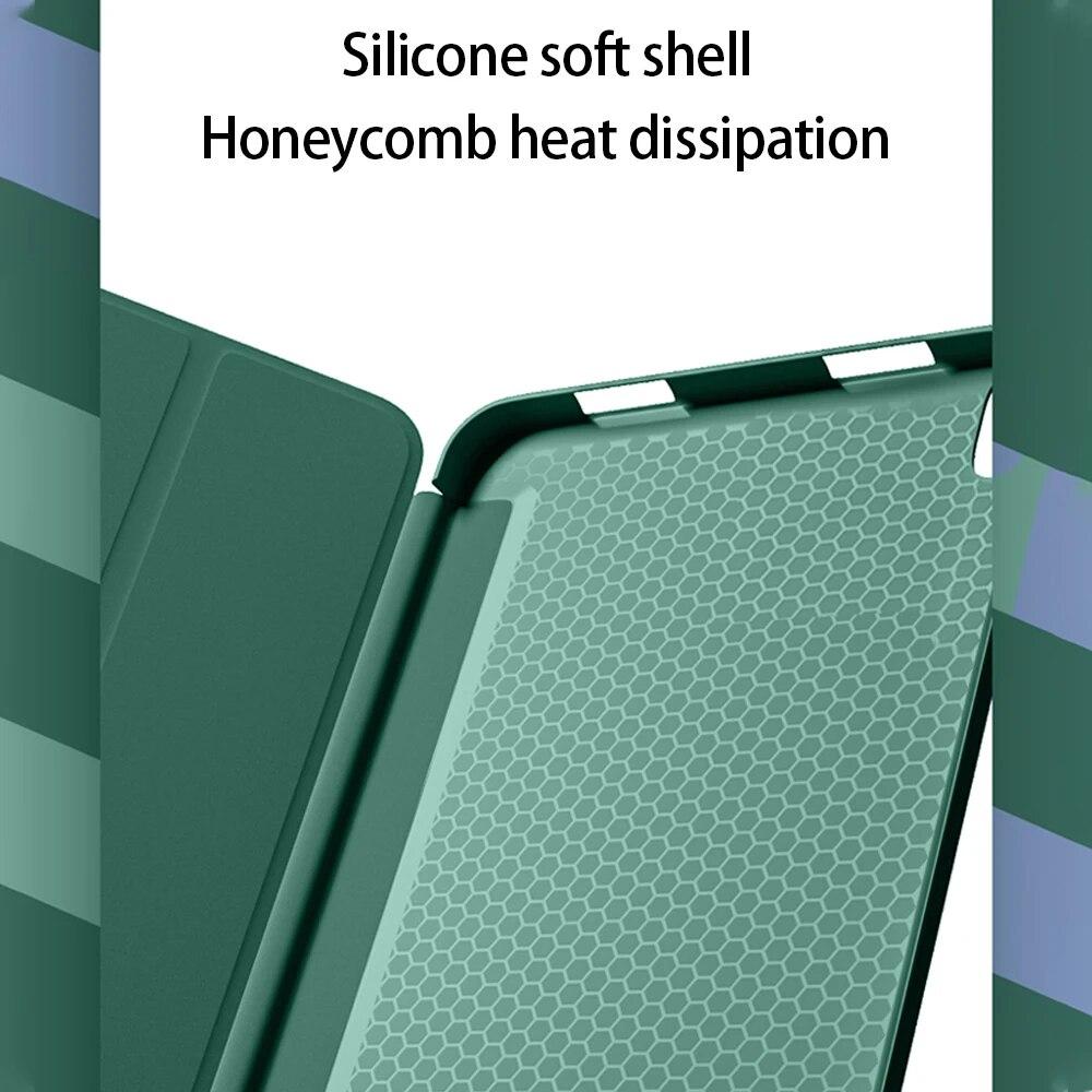 Кожаный чехол-планшет для Samsung Galaxy Tab S11 S10 12.4 S7 FE S7 S8 S9FE Plus S6 S10 Lite A7 A8 Флип-кейс Силиконовый Мягкий Ударопрочный Защитный Чехол