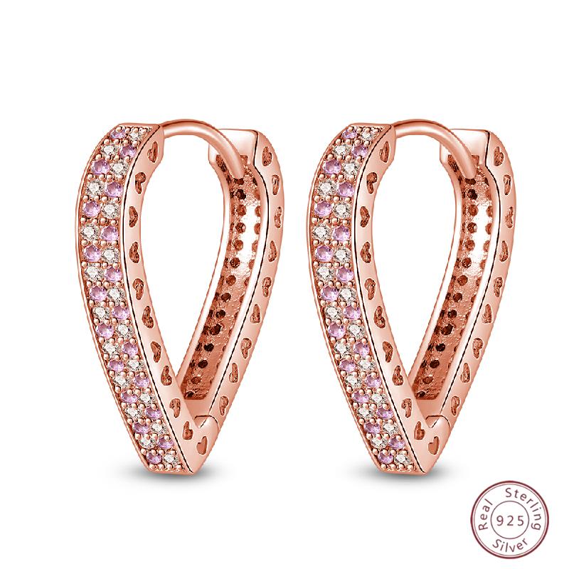 Серьги-кольца из серебра 925 пробы, минималистичные, золотые, круглые, модные, с застежкой-пряжкой с цирконием, свадебные украшения, подарок для женщин