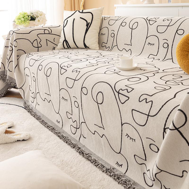 Полотенце для дивана из синели, ткань с полным покрытием для всех сезонов, пыленепроницаемое одеяло для дивана в гостиной, подушка для дивана с защитой от кошачьих царапин