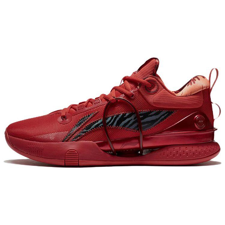 Li Ning Flash 8 Premium Shock Absorption Non-Slip Wear-Resistant Low-Top Basketball Shoes Men Sneaker Red ABAS005-5