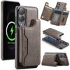 MAGKING K3 Series For Samsung Galaxy S25 Edge Case Compatible with MagSafe Wallet PC+TPU+PU Phone Cover