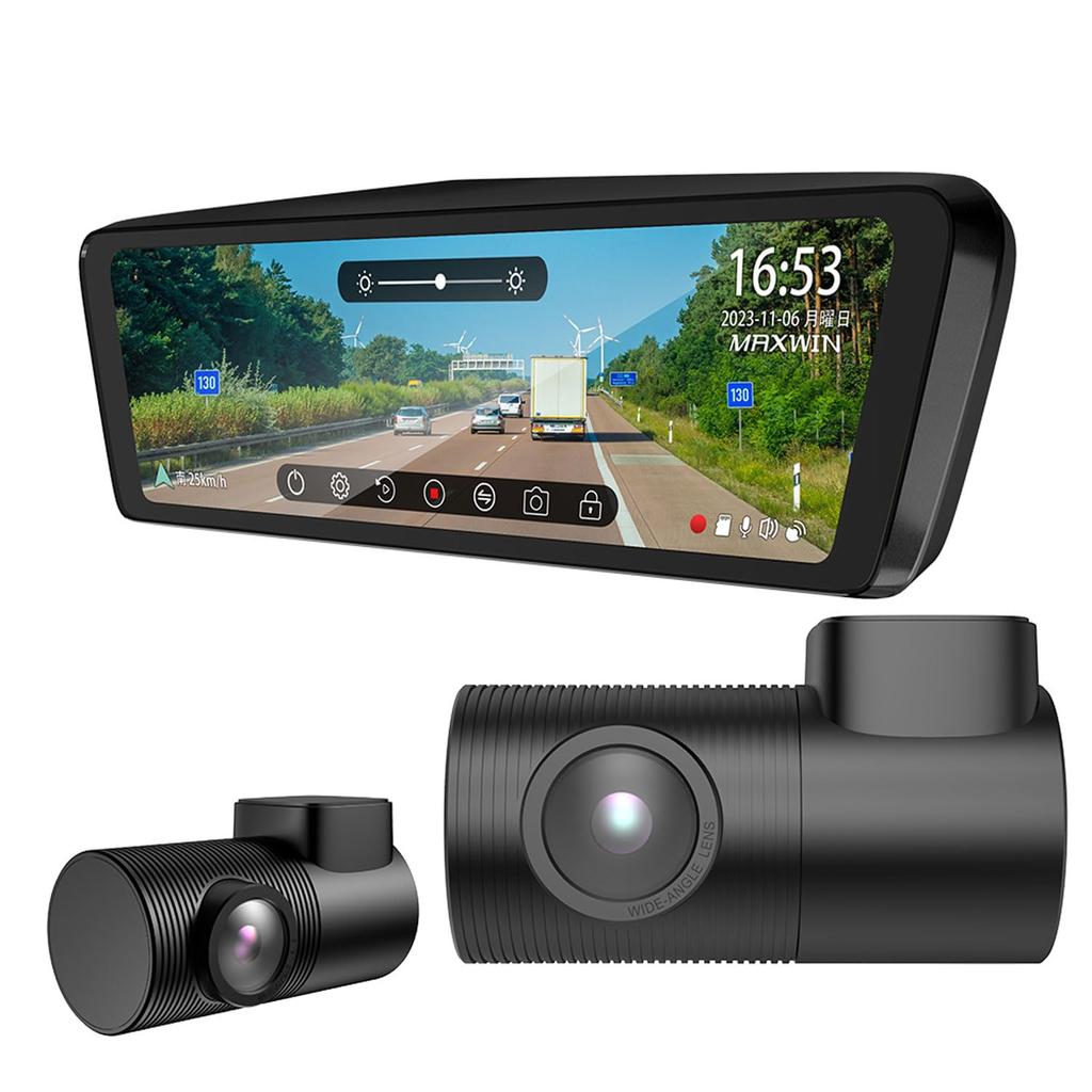 MAXWIN Drive Mirror Genuine Mirror Separate Front and Rear 2 Separate Simultaneous Recording SONY IMX307 Recorder, Type, Replacement,