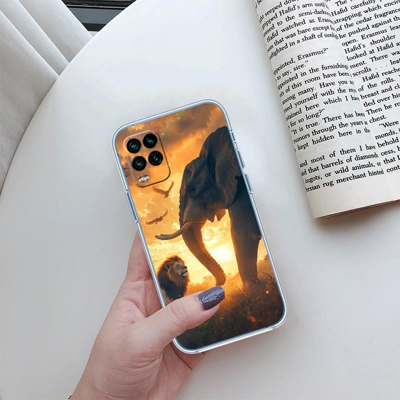 RP5 Animal Elephant Transparent Phone Case for Samsung Galaxy A04 A04S A14 A23 A34 A54 M23 M33 M52 M53
