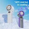 New Foldable Air Cooling Rechargeable Fan 3600mAh Portable Mini Handheld Fan 100-Speed Stepless Wind for Outdoor Travel
