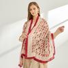 Wanma Pentium New Cotton and Linen Feel Printed Scarf Women's Autumn and Winter Fashion Versatile Shawl Thermal Air Conditioning Outside the Room