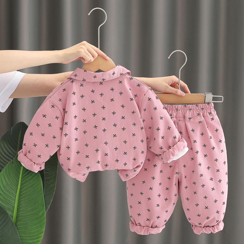 Детский повседневный комплект с длинным рукавом, удобные наряды для повседневной носки