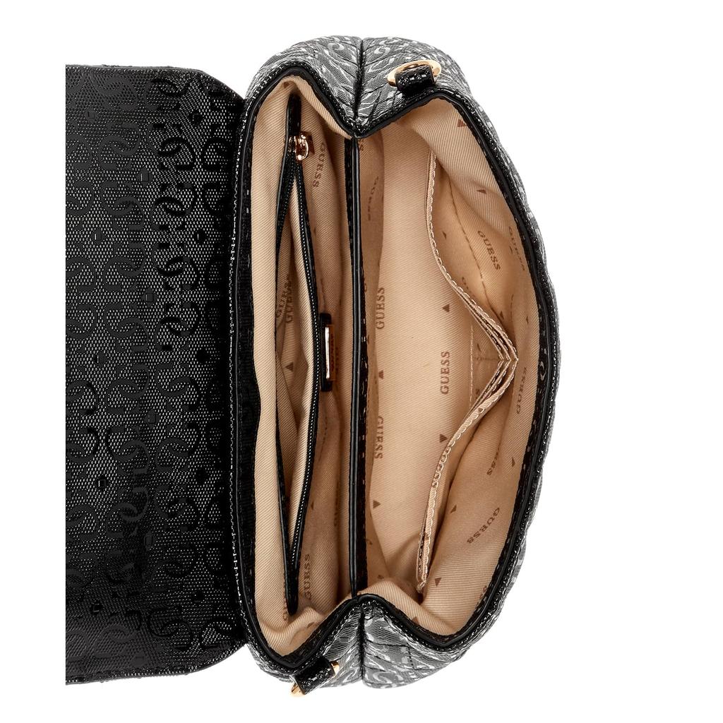 Guess YARMILLA TOP HANDLE FLAP BLA Handbag