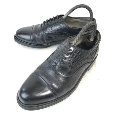 /Премиальные туфли Goodyear из натуральной кожи высшего качества с прямым носком/25.0E/Черные/Деловые/Классические(ИСПОЛЬЗОВАЛ)