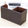 Leather Makeup Brush Holder Stationery Storage Pen Container Light Luxury Brush Pot