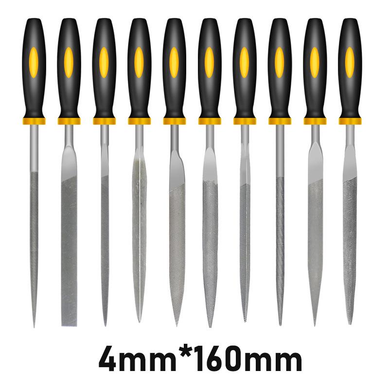 Mini Metal Needle File High-Carbon Steel Non-Slip Ergonomic Handles Hand Files Hardened Alloy Detail Precise Work Premium New