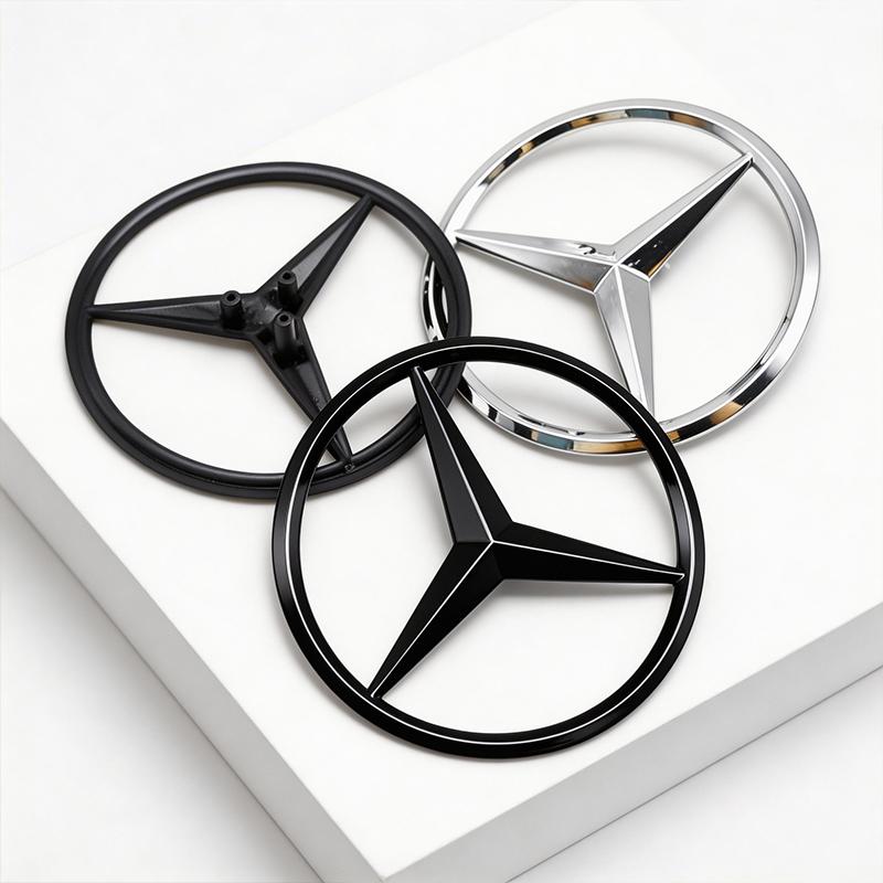 BTY4  Car 3D ABS Rear Trunk Emblem Badge For Mercedes Benz W205 W213 W167 W166 W177 Auto Exterior Tuning Accessories X253 W204 W212