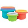 Gobelets de bain empilables - NUBY - Silicone - 5 couleurs - 5 formes