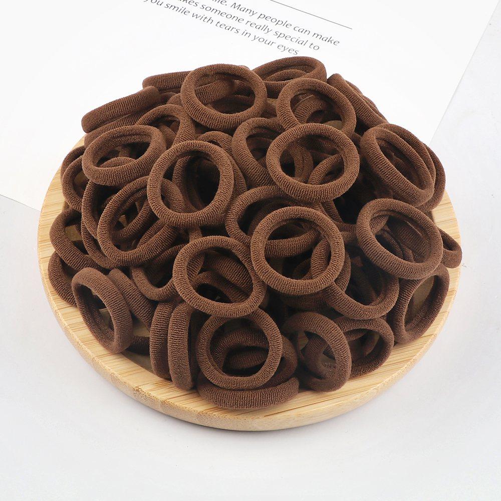 20/30/50/100/200pcs Colorful Hairband Black Grey Rubber Band Nylon Hair Elastic Ponytail Hairstyle Scrunchies Hair Accessories