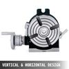 150mm/5.9In Vertical & Horizontal Rotary Table, 150MM Dividing Head Round Rotary Working Table Milling Machine Index System Adjustable Screw 5.9 Inch