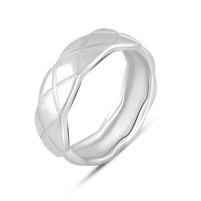 Серебряное кольцо без камней (2085454) 3.8 гр. 925 пробы