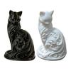 Минималистичная Элегантная Статуэтка Кошки 3D Печатная Фигурка Кошки Современное Настольное Украшение для Спальни Гостиной Офисного Стола