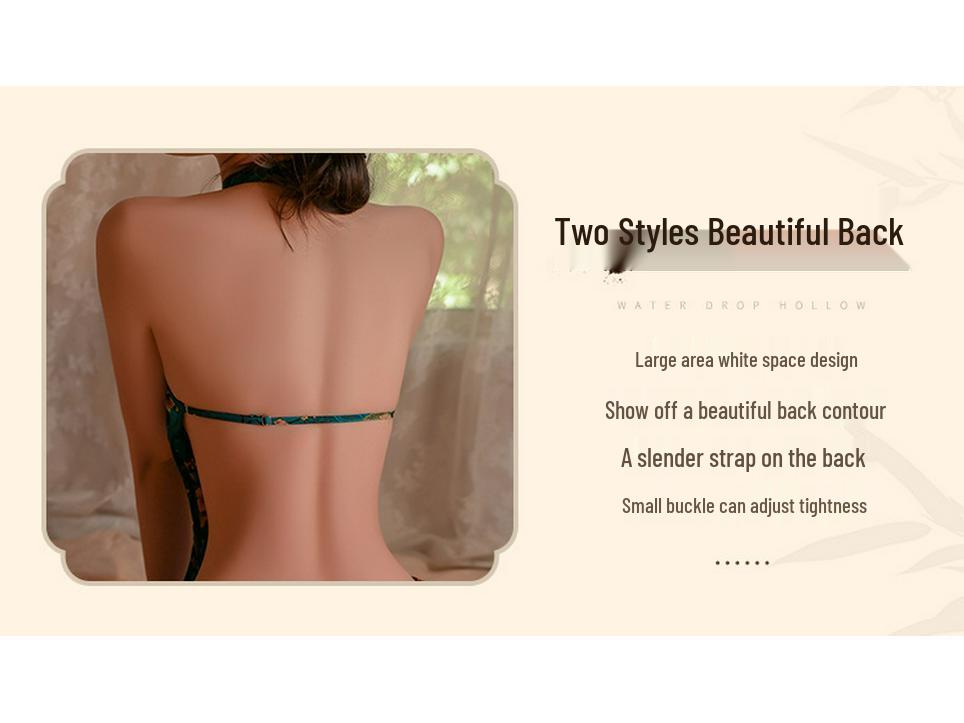 Сексуальный комплект ципао с халтером, разрезом, открытой спиной и воротником-стойкой 9298