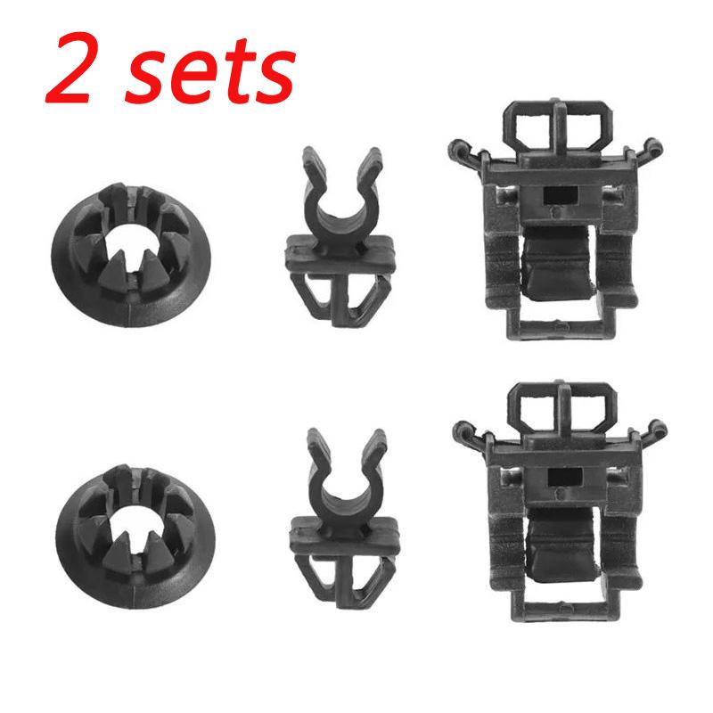 3PCS/set Car Hood Rod Holder Car Clips Opener Stay Grommet Clips Plastics 90601-S84-A01 For Honda For Accord None Brand New