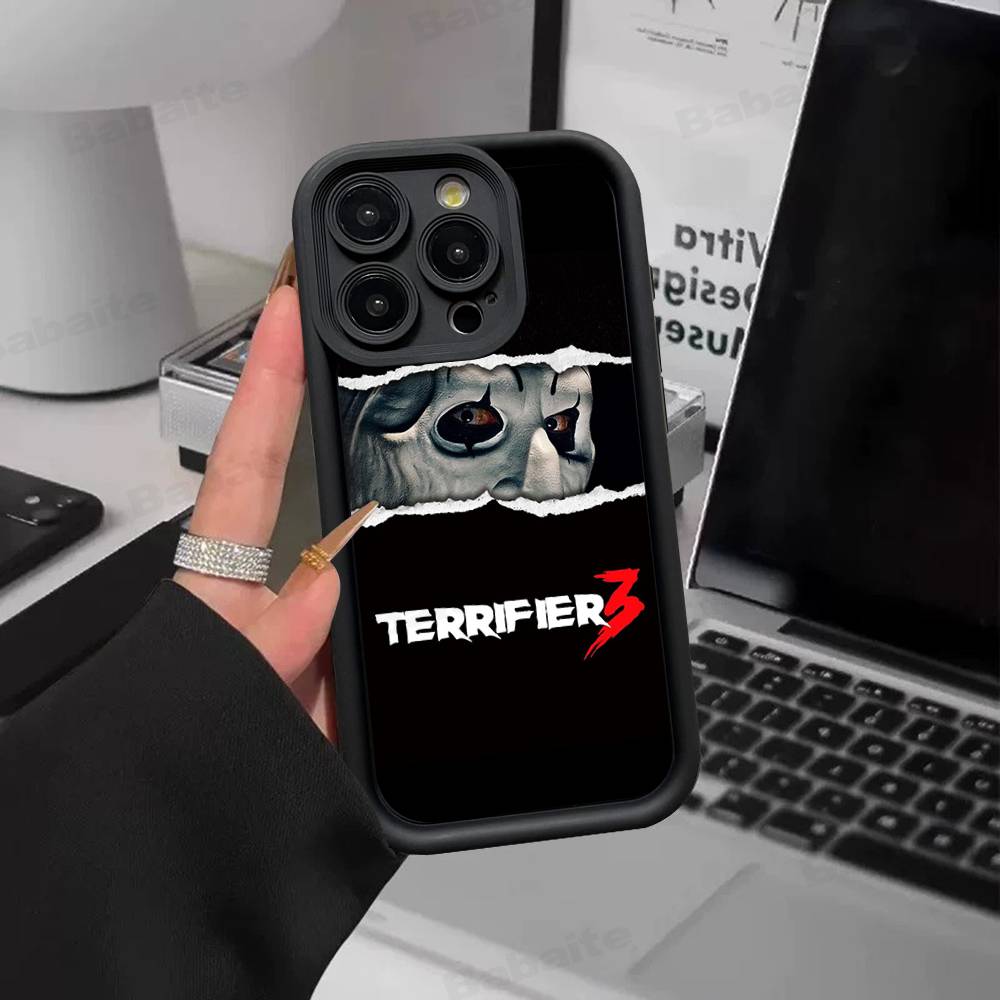 Чехол из силикона для телефона с изображением персонажа фильма ужасов «Террификатор» для IPhone 17 Pro Max 16 15 14 13 12 11 Plus 17 Air