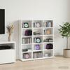 CD Shelf White 96 x 23.5 x 97.5 cm Particleboard