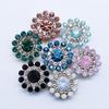 Steel Bottom Sparkling Crystal Glass Stone Clothes Decoration Rhinestone Buttons Hat Accessories