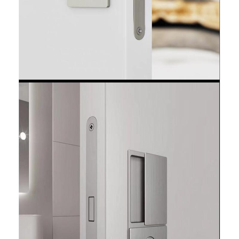 Новый стиль безручечный плоский замок современная спальня магнитная утопленная дверная ручка бесшумный Push And Pull невидимый раздвижной дверной замок