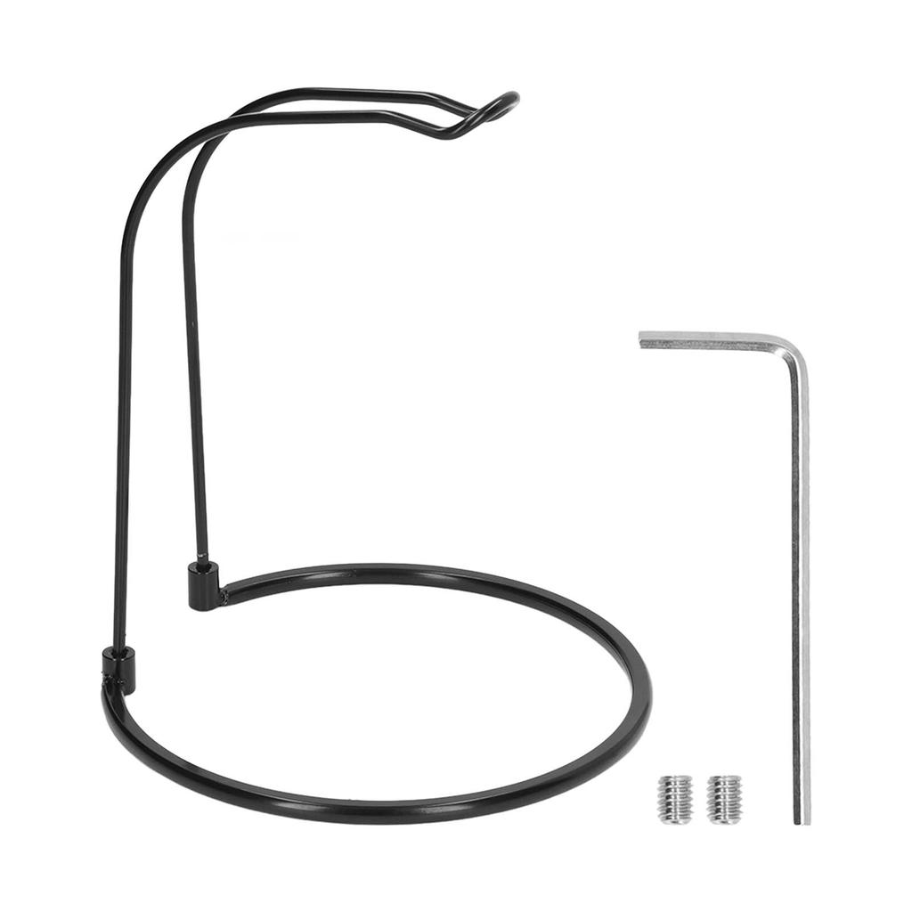   Reel Rack Stainless Steel Short Type U Shaped Upper Frame Round Base Lightweight Detachable Fishing Gear Stand