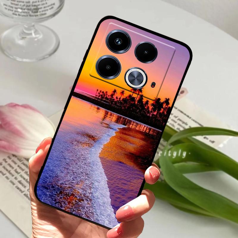 Чехол для Infinix Note 40 из мягкого силиконового ТПУ с рисунком животных, защитный чехол для Infinix Note 40 Pro 4G 5G 40 Pro Plus.