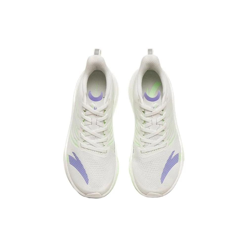 Anta MACH 3.0 Cushioning Abrasion Resistant Lightweight Low top Running Shoes Women's White Purple Green (Unisex) Running Shoes 122325583 2