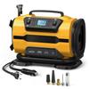 Воздушный компрессор портативный двойной мощности 110 В-230 В переменного/постоянного тока воздушный автомобильный компрессор насос для накачивания шин для автомобиля лодки велосипеда матраса