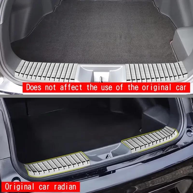 For Toyota Prius 60 Series 2024 Stainless Steel Rear Bumper rear Door Inner Tail Prevent Scuff Plate Sill Guard Cover Trim