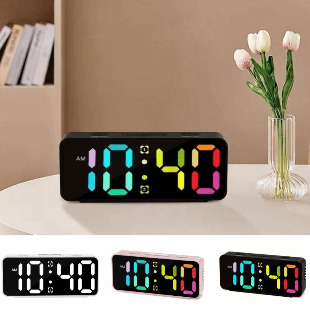 Multi-functional Desktop Alarm Clock 12/24H Display Digital Alarm Clock Table Clock Bedroom