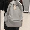 Korean-Style Lightweight Backpack for Girls: Large Capacity, Simple & Casual Design for Junior High & High School Students