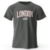Мужская винтажная футболка London 1987 Sport 100% Хлопок Принт Оверсайз футболки для мужчин женщин Спортивные топы
