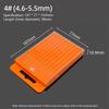 1Pcs Orange Drill Bits Storage Box Plastic Hardware Tool Box  For Twist Drill Tap Accessories