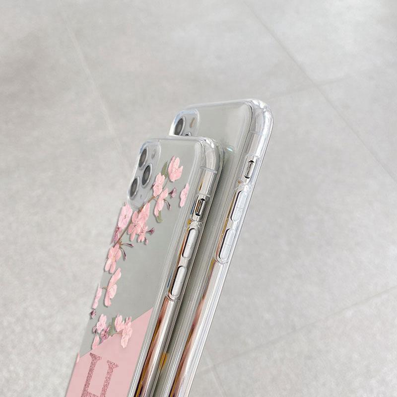 Модный Розовый Цветочный Чехол Для Honor X6 X6S 6.5" Задняя Крышка С Буквой Прозрачный Мягкий ТПУ Fundas Для HonorX6 X 6S Coque